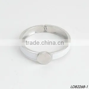 Enamel Bangle for Monogram Silver Plating Factory Wholesale Jewelry thumbnail-1