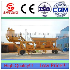 High Quality China Made CE Certified YHZS40 40m3/h Mobile Concrete Mixing Plant thumbnail-1