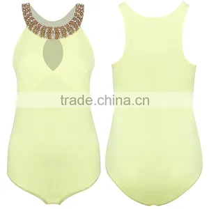 2016 Elegant Fashion Design Women Suits V-Neck Sleeveless Sexy Knit Short Jumpsuit thumbnail-3