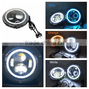 WEIKEN 7 Inch Led Headlight/Round Harley Led Headlight/Motorcycle Headlights thumbnail-5