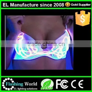 Led Bra for Evening Party or Performance,light up Bra,luminous Sexy Belly Dance Wear,stripper Wear,night Club,celebrity Fashion thumbnail-1