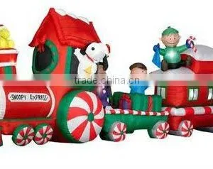 2012 Animated Inflatable Christmas Train thumbnail-1