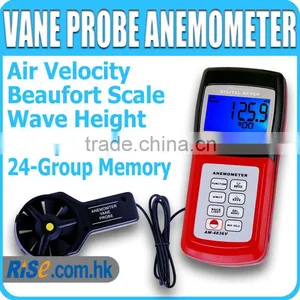 Digital Air Flow C F Velocity Beaufort Scale Wind Speed Meter Anemometer thumbnail-1