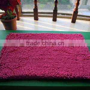 High Quality Chenille Floor Mat With Anti Slip Base thumbnail-1