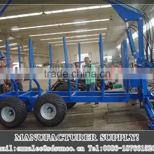2016 Factory Price! Log Trailer With Grapple/ Log Crane Seperate Use thumbnail-1