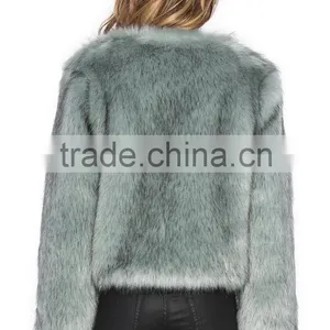 HSFC004 Girls Princess Style Faux Fake Fur Coat thumbnail-3