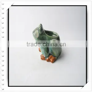 Home Decoration Ceramic Tealight Candle Holder With Frog Shape thumbnail-1