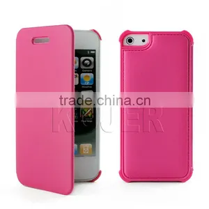 Flip Leather Mobile Phone Cover for IPhone 5 thumbnail-1