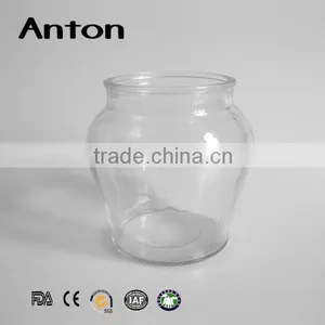 600ml Round Clear Large Glass Storage Jar With Cork Stopper thumbnail-3