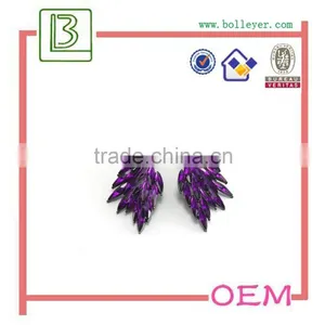 Wholesale Different Color Rhinstone Earrings With Charm thumbnail-1