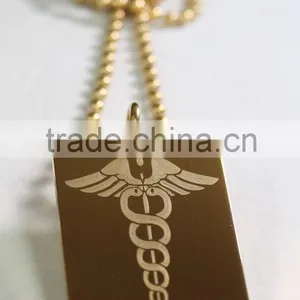 Low Price and High Quality Gold Medical Dog Tag thumbnail-1