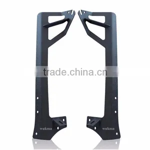Jeep Wrangler JK (07-15) Upper Windshield Mount for 50" LED Light Bar With Pod Mount [Pair] thumbnail-1