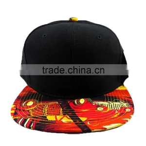 Leather Strap Closure Camping Hat / Made in China Yarn 5 Panel / Floral Hat thumbnail-2