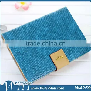 Fashion Blue Color Snake Wave Skin Kaiyue Brand Fashion Leather Stand Cover for IPad Mini thumbnail-1