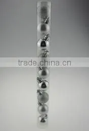 Silver Decorative Plastic Xmas Decoration Ball thumbnail-1