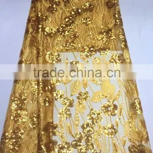 CL60070 Top Grade Quality Fashionable Net Emboridery Lace With Sequins,french Lace Fabric Dress Fabric thumbnail-4