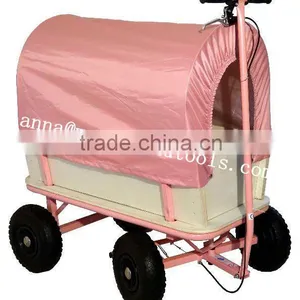 Woody Wagon Pull Along + Canopy- Flyer Cart Radio Trailer Quality Choice thumbnail-2