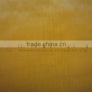 0.25 Orange Nylon Taffeta Plaid Fabric thumbnail-1