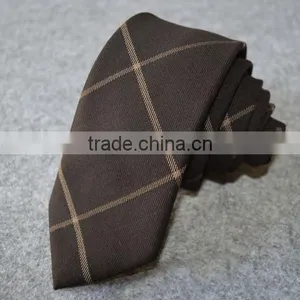 Handmade Business Checked Striped Printed Cotton Necktie thumbnail-1