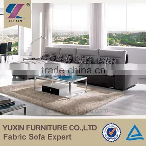 Latex Rubber Foam Cotton Comfort l Shaped Sofa Designs thumbnail-1
