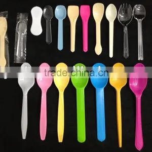 Plastic PP PS BIODEGRADABLE Spoon Ice Cream Spoon Gelato Spoon Yogurt Spoon thumbnail-1