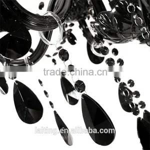 Black Crystal Glass Chandelier Lights for Ballroom Quality Choice thumbnail-5