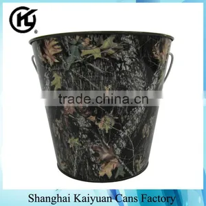 High Quality Round Wax Gift Candle Bucket Tin Can Box (various Lids and Printing) thumbnail-2