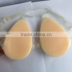 Ideal Fashions Fake Silicone Breast Forms Eco-friendly Water Drop Silicone Fake Breast Forms for Mastectomy Breast Forms Strap thumbnail-2