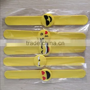Cheap Custom Silicone Rubber Slap Bracelet / Snap Band thumbnail-1