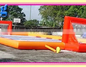Outdoor New Design Largest Inflatable Soap Soccer Fileld for Sale thumbnail-1