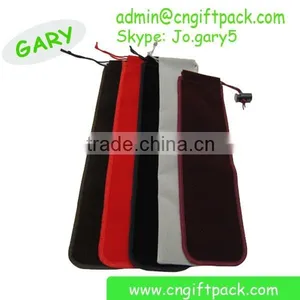 Custom Velvet Fabric Pen Gift Drawstring Bag thumbnail-2