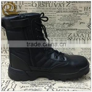 Wholesale Black Leather Combat Army Boots Tactical Boots Swat thumbnail-1