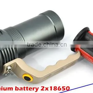 Super Bright Aluminum 3 Mode Sos Hand Held Long Range Rechargeable Led Searchlight for Emergency thumbnail-3