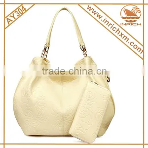 Soft Rose Tote Bag Metal Chain Connected Shoulder Strap Famous Designer Handbag thumbnail-3