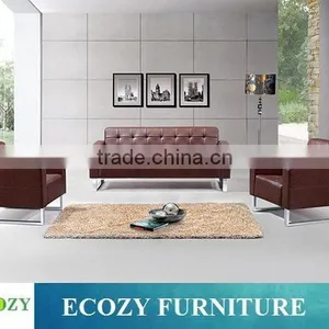 Fashionable New Products Cheap Genuine Leather Sofa thumbnail-1