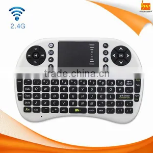 for Android Pad TV, Xbox, PS3, HTPC/IPTV, Mini 2.4GHz Wireless Touchpad Keyboard thumbnail-1