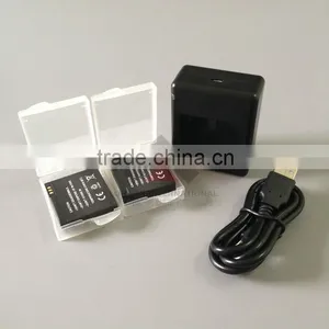 Portable Dual USB Travel Charger For Xiaomi Yi Battery thumbnail-1