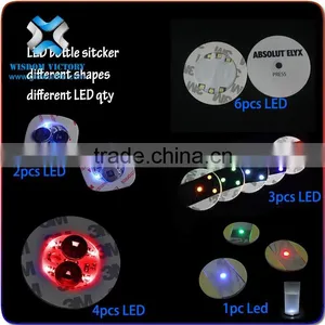 Promotion Gift Fashional Custom UV Black Light Personalize Beer Coaster,led Bottle Sticker thumbnail-3