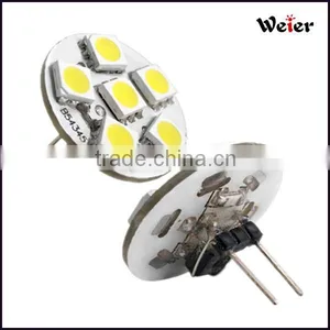 G4 6 SMD LED Warm White Marine Light Bulb Lamp DC 12 Volt thumbnail-1