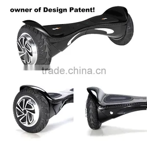 HX Manufacturer Patented 8 Inch 2 Wheel Electric Self Balance Standing Scooter With Bluetooth UL2272 Certificate thumbnail-1