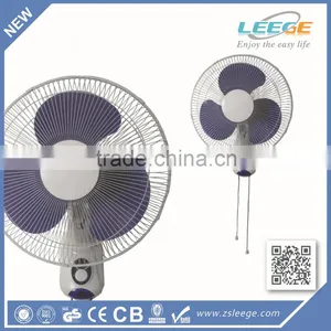 3 Speed ac dc Electric 14" 16" Wall Fan thumbnail-2