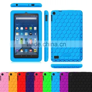 Kids Proof Silicone Tablet Cover Case for Amazon Kindle Fire HD 7.0 Display Bumper Case for Kindle Fire hd 7 thumbnail-5