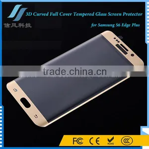 Gold 3D Curved Screen Protector S6 Edge Plus Tempered Glass 9H thumbnail-4