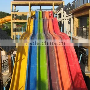 Rainbow Fiberglass Water Slide Water Park Outdoor Large Water Park Equipment for Sale thumbnail-1