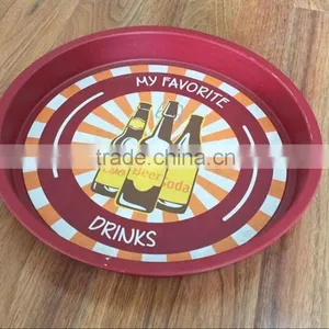 Bar Restaurant Anti-slip Tray Tin Tray Bar Tray thumbnail-1