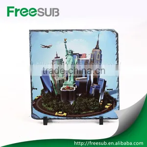 China Wholesale Nature Customed Blank Semicircle Sublimation Sublimation Rock Slate Photo thumbnail-5