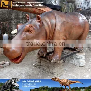 My Dino-C021 Outdoor Plaza Fiberglass Hippo Statue on Sale thumbnail-1