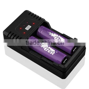 Fast Shipping Efest BIO V2 2 Bay 18650 Battery Charger Double USB Power Out Efest BIO Intelligent 2 Amp Charger thumbnail-2