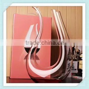 2016 Handmade Crystal Decanter Wine Lead Free Glass Wine Mouth Blowing Decanter for Sale thumbnail-5