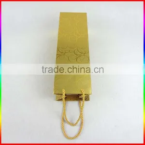High Quality Champagne Gold Paper Bag Package thumbnail-4